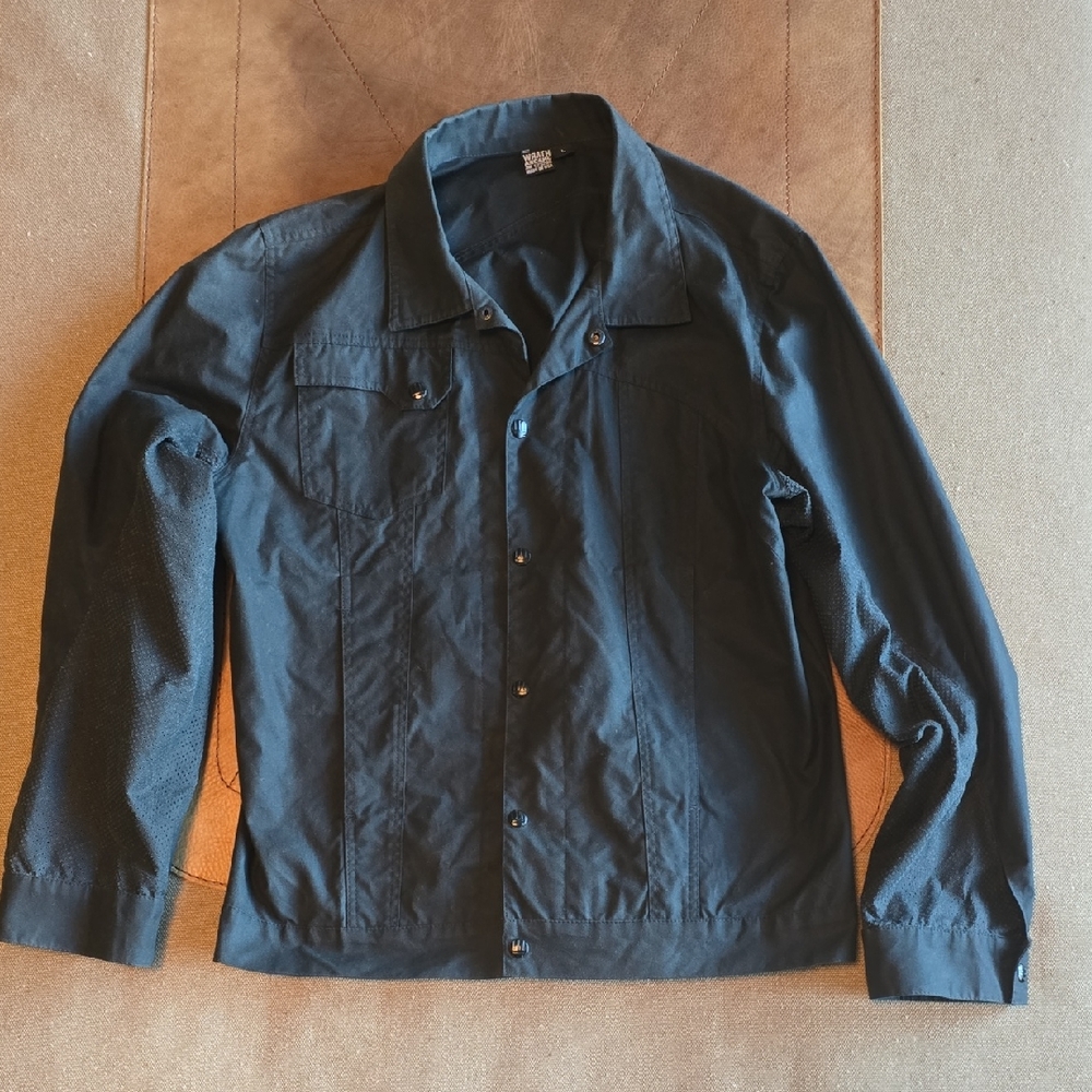 Men's Classic Black Shirt Jacket